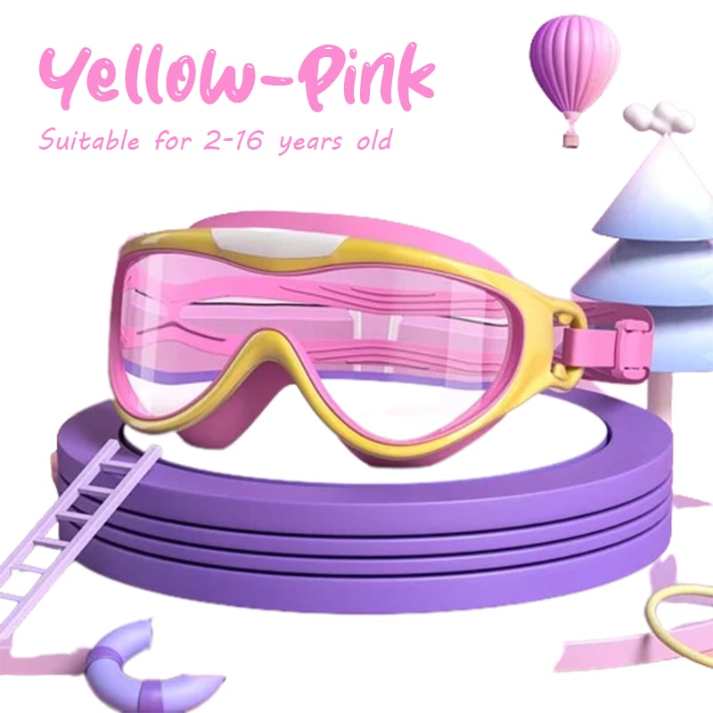 🏊♀️Last Day Promotion 49% OFF-HD children's large frame waterproof and anti-fog swimming goggles🏊♀️