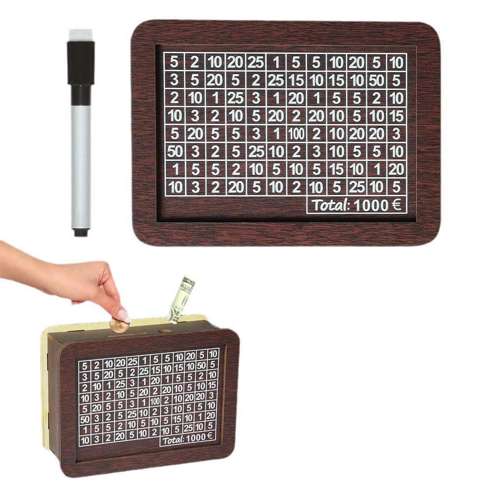 🔥Promotion Save- 49% OFF🔥-Cash Vault Wooden Savings Box🎁