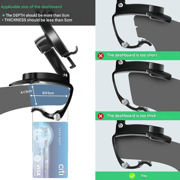 🏆New Arrival 360 Degree Rotating Car Dashboard Phone Holder
