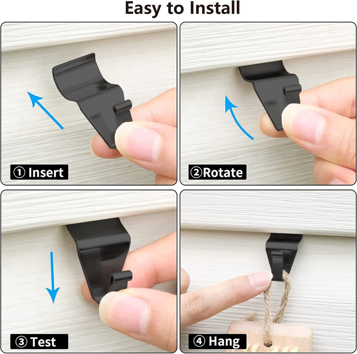 ✨Invisible Vinyl Siding Hooks - Effortless Hanging, Tidy Walls