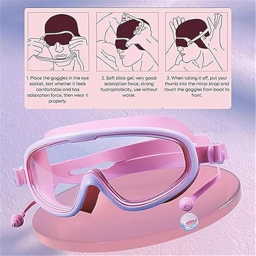 🏊♀️Last Day Promotion 49% OFF-HD children's large frame waterproof and anti-fog swimming goggles🏊♀️