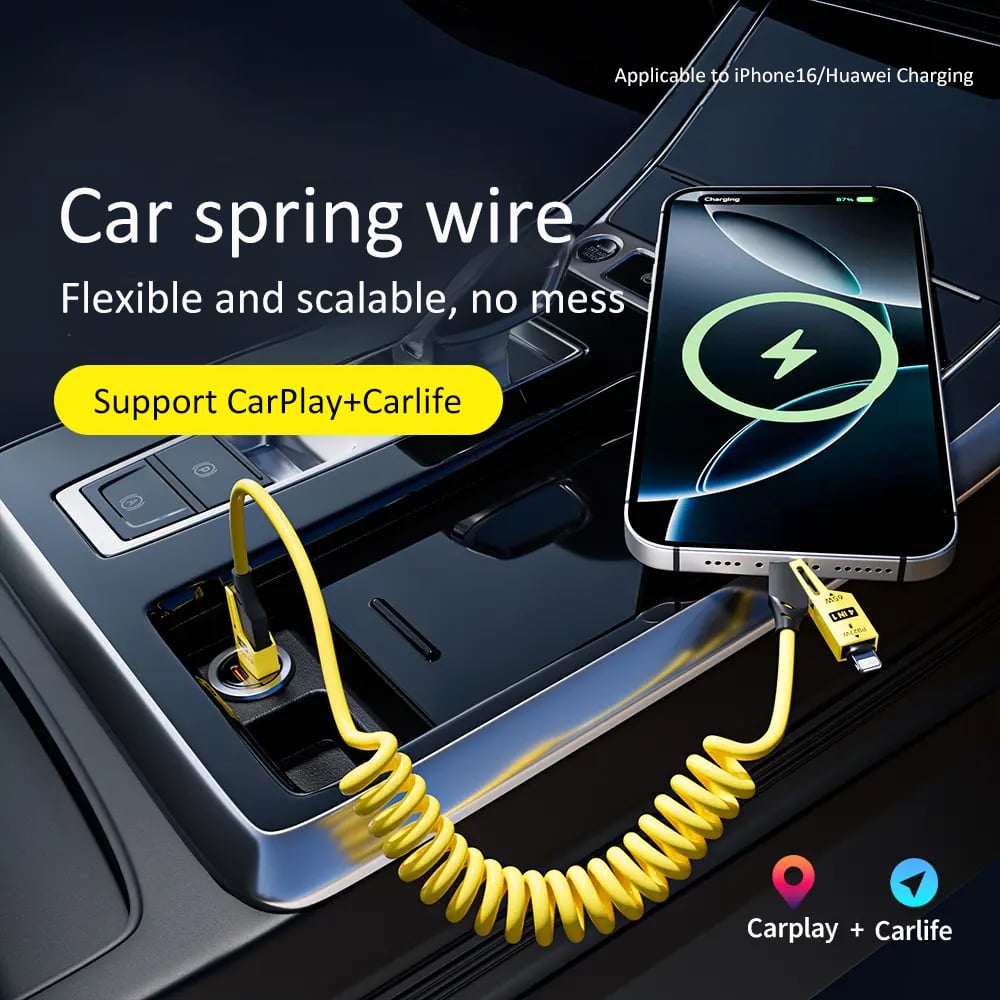 🔥4 in 1 Spring Fast Charging Cable
