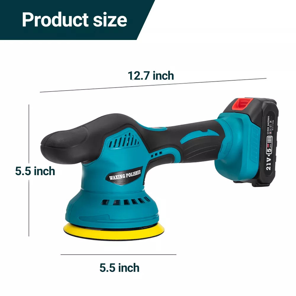 Cordless Car Buffer Polisher with 2 Batteries