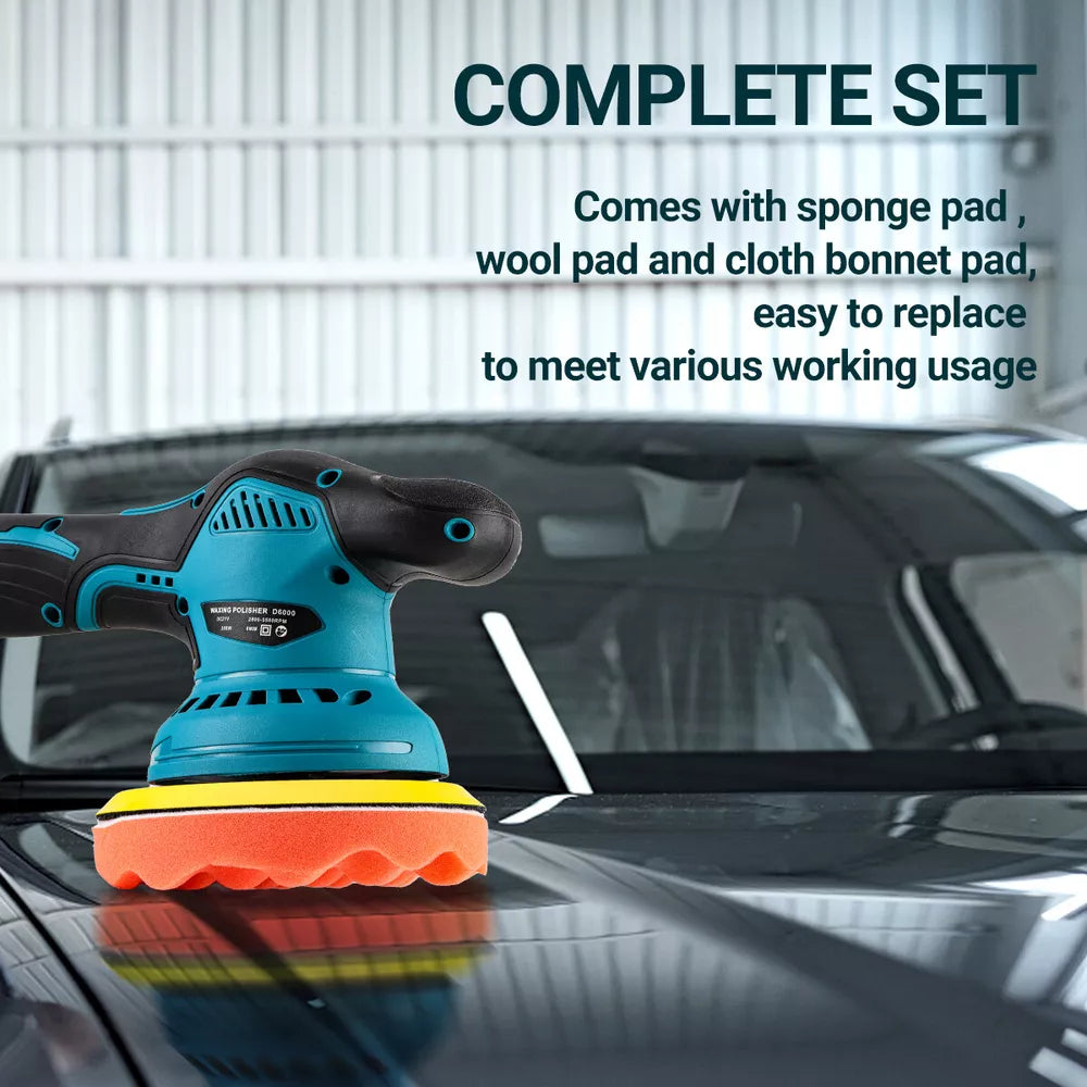 Cordless Car Buffer Polisher with 2 Batteries