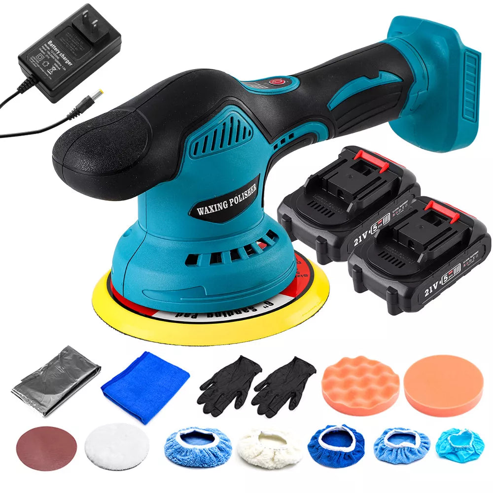 Cordless Car Buffer Polisher with 2 Batteries