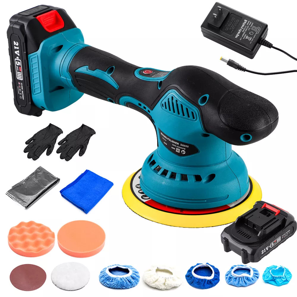 Cordless Car Buffer Polisher with 2 Batteries