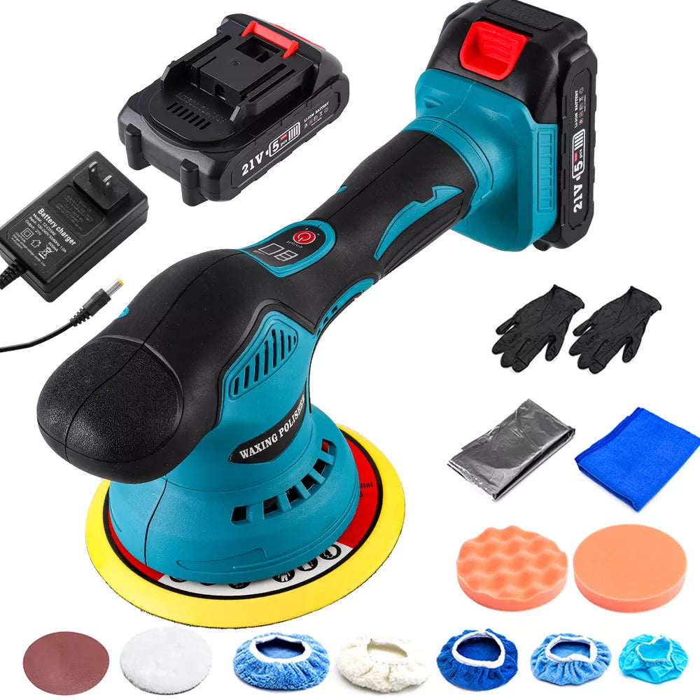 Cordless Car Buffer Polisher with 2 Batteries