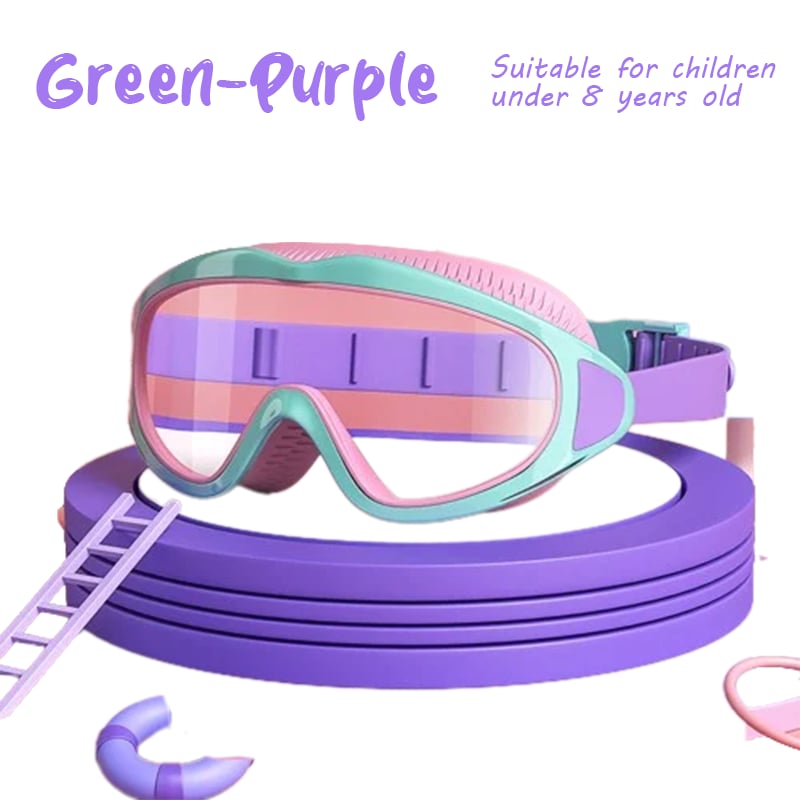 🏊♀️Last Day Promotion 49% OFF-HD children's large frame waterproof and anti-fog swimming goggles🏊♀️