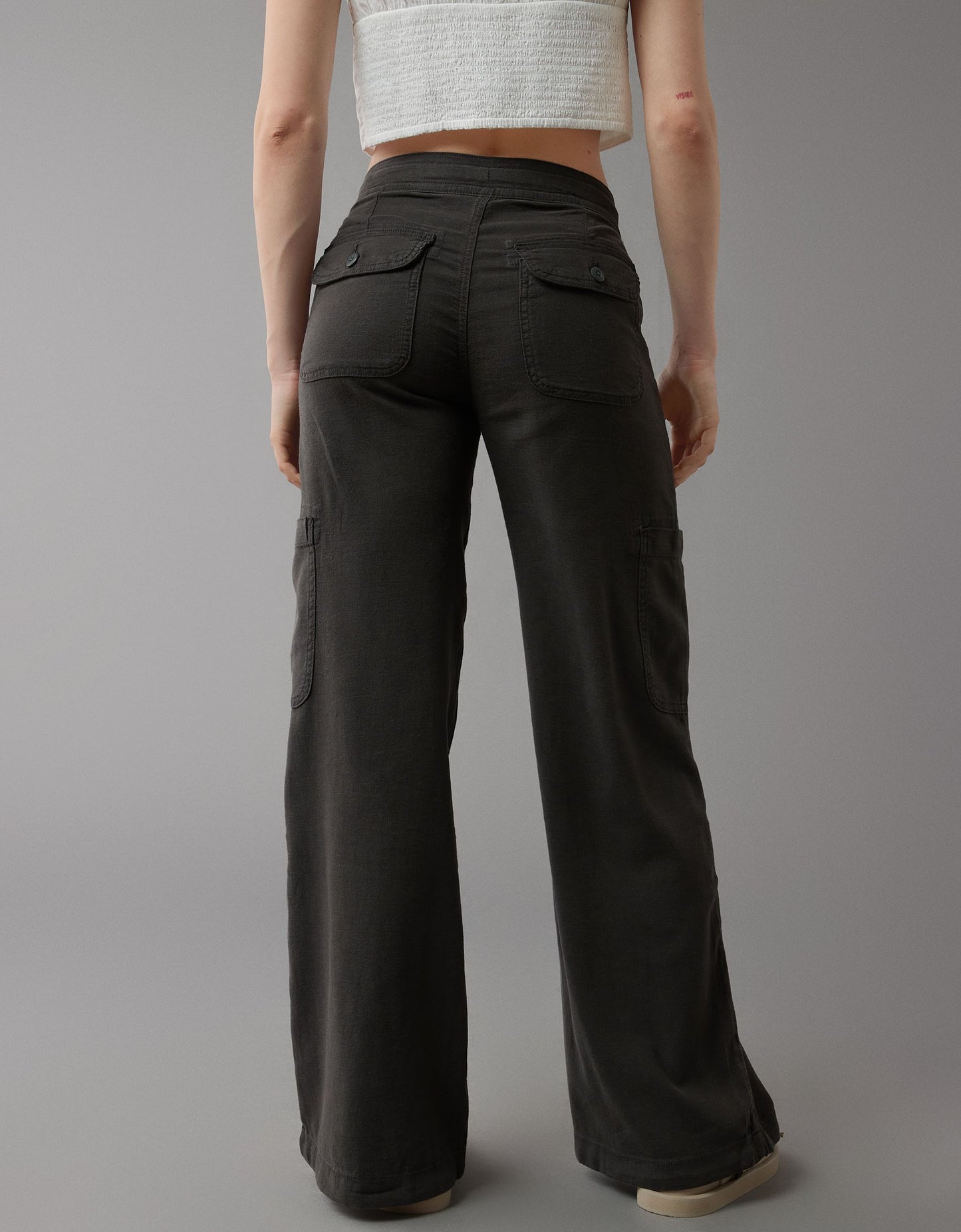 DHgate Linen-Blend Wide-Leg Cargo Pant(BUY 2 FREE SHIPPING)
