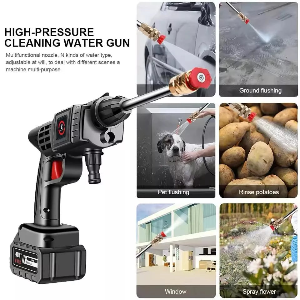 Cordless High Pressure Washer with 2 Batteries