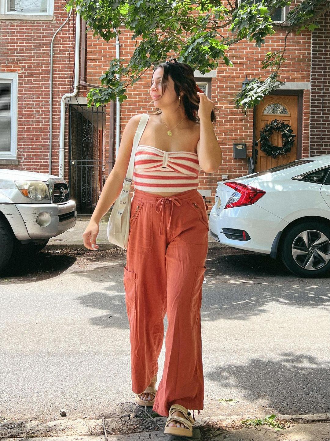 DHgate Linen-Blend Wide-Leg Cargo Pant(BUY 2 FREE SHIPPING)