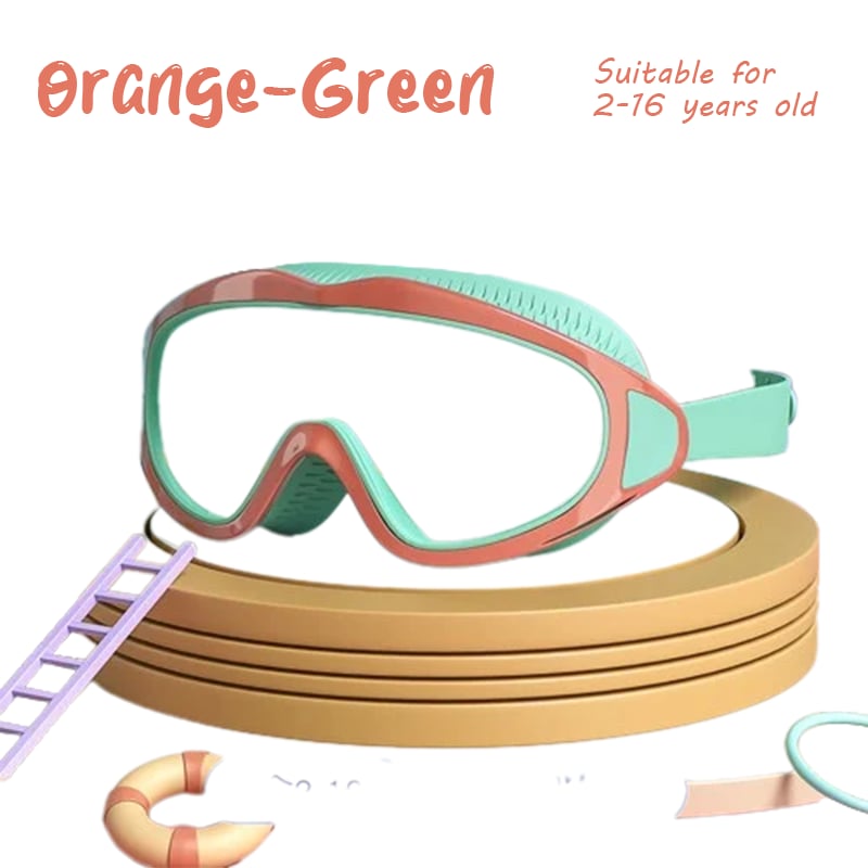 🏊♀️Last Day Promotion 49% OFF-HD children's large frame waterproof and anti-fog swimming goggles🏊♀️