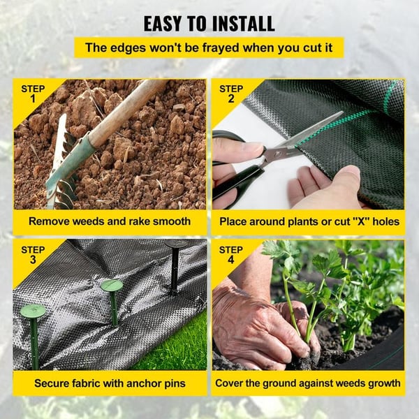 🔥 Premium Woven Weed Barrier
