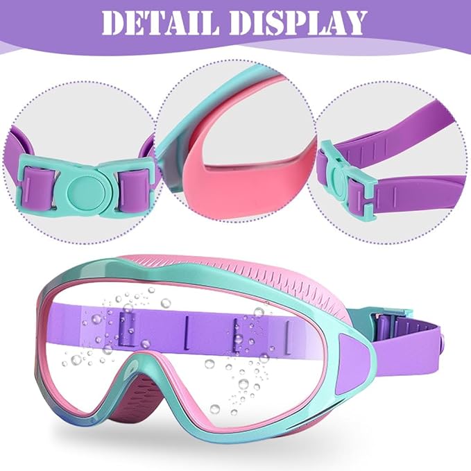 🏊♀️Last Day Promotion 49% OFF-HD children's large frame waterproof and anti-fog swimming goggles🏊♀️