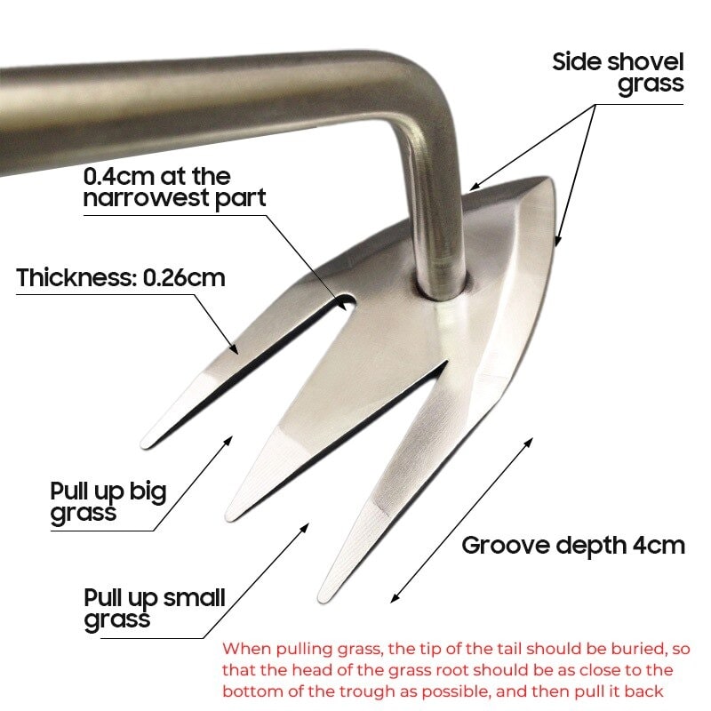 V-Weeder® | Easy & Effortless Stainless Steel Weed Removal Tool