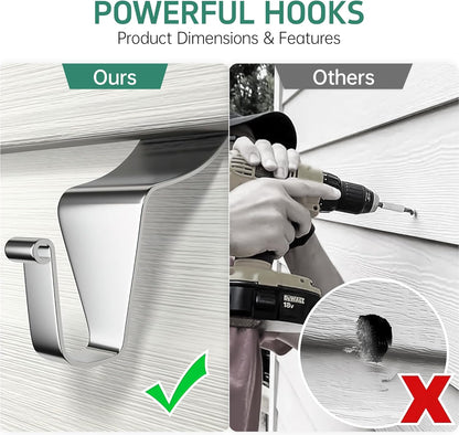 ✨Invisible Vinyl Siding Hooks - Effortless Hanging, Tidy Walls