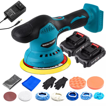 Cordless Car Buffer Polisher with 2 Batteries