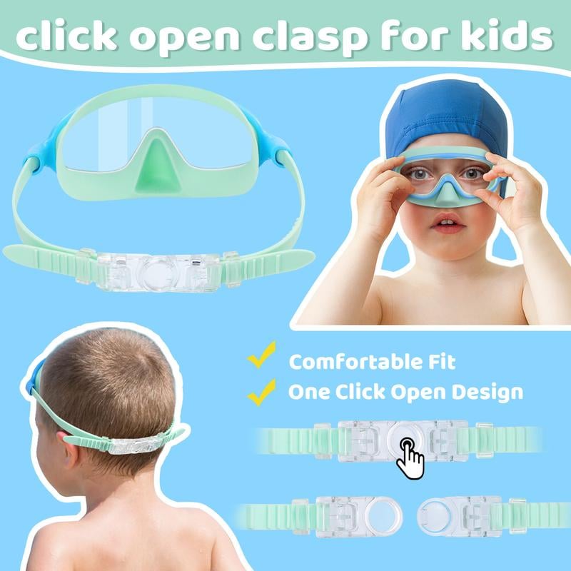 🏊‍♀️Last Day Promotion 49% OFF-HD children's large frame waterproof and anti-fog swimming goggles🏊‍♀️