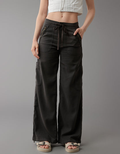 DHgate Linen-Blend Wide-Leg Cargo Pant(BUY 2 FREE SHIPPING)