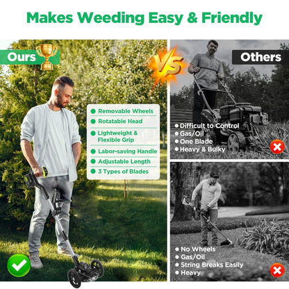 3 in 1 Cordless Weed Eater Pro